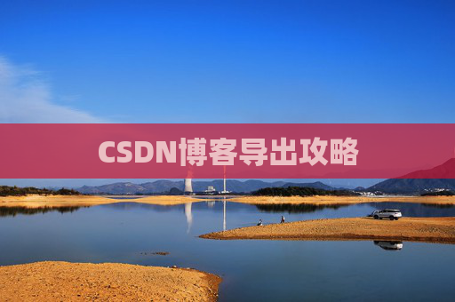 CSDN博客导出攻略